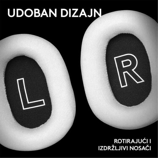 LOGITECH slušalice G PRO X2 LIGHTSPEED gaming bežične sa Blue Mic mikrofonom bijele