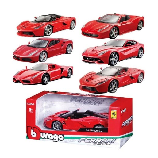 BBURAGO 1/24 Ferrari race and play