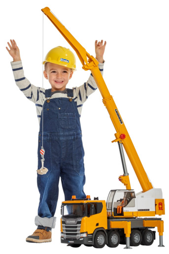 Bruder Scania Super 560R Liebherr kran 3571