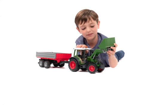 Bruder Fendt Vario 211 s utovarivačem i prikolicom 2182