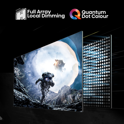 Hisense QLED televizor 75E7NQ PRO, 4K Ultra HD, Smart TV, VIDAA U7.6, Dolby Vision IQ™ HDR, Game Mode Pro 144 Hz VRR, Tamno Sivi   **MODEL 2024**