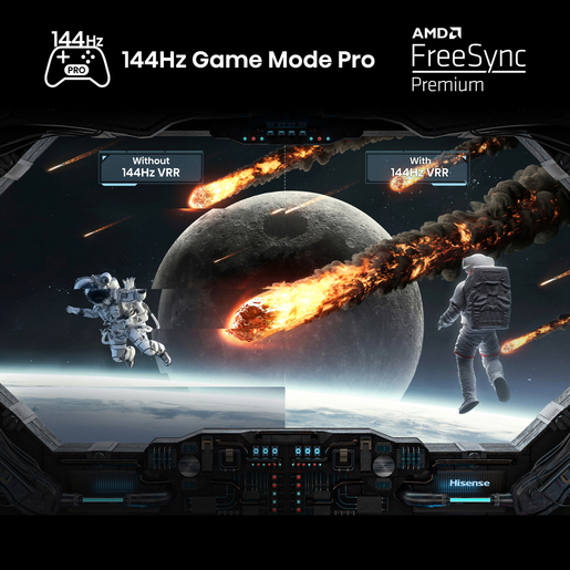 Hisense QLED televizor 75E7NQ PRO, 4K Ultra HD, Smart TV, VIDAA U7.6, Dolby Vision IQ™ HDR, Game Mode Pro 144 Hz VRR, Tamno Sivi   **MODEL 2024**