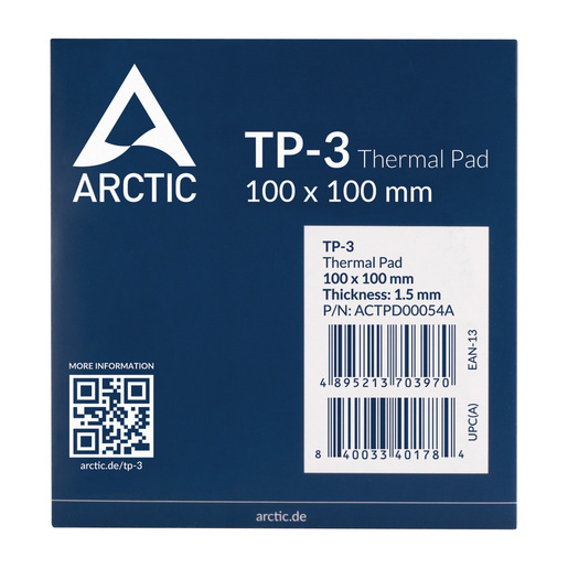 Arctic Thermal Pad TP-3 1.5mm100x100mmidealan za RAM, chipset, IC