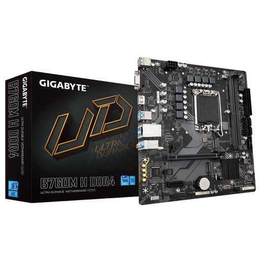 GIGABYTE matična ploča B760M H DDR4LGA1700; 2xDDR4; 2xM.2; 4xSATA12xUSB; HDMI, DP; mATX;
