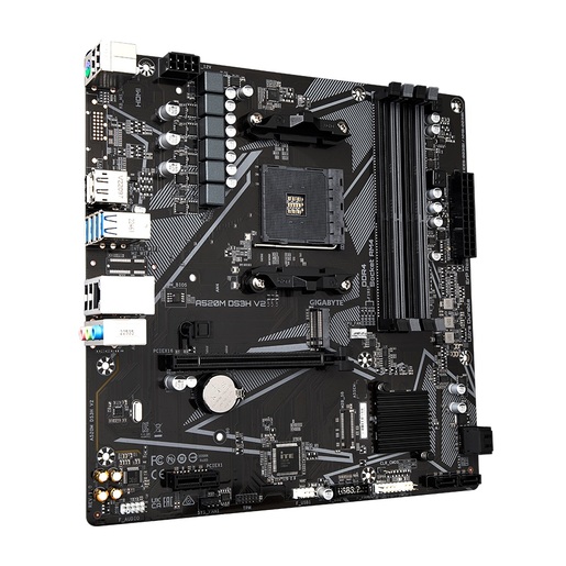 GIGABYTE matična ploča  A520M DS3H V2 1.0AMD A520,AM4,4xDDR4;M2RAID,HDMI,DP,mATX