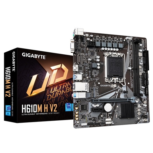 Gigabyte matična ploča H610M H V2 G10,LGA 1700; 2xDDR5 up to 96GB 1xM.2; 4x SATA, HDMI, 1xPS2; 6xUSB