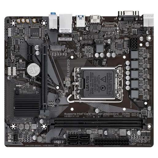 Gigabyte matična ploča H610M H V2 G10,LGA 1700; 2xDDR5 up to 96GB 1xM.2; 4x SATA, HDMI, 1xPS2; 6xUSB