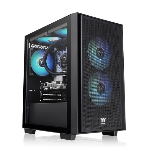 Thermaltake kućište Versa H16 TG ARGB Micro Tower Case, mATX,TG panel, 3x 120mm ARGB fans