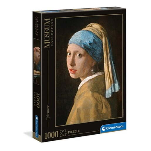 CL39614 Clementoni puzzle 1000 MUSEUM DJEVOJKA S BISERIMA