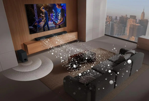 LG soundbar S60T, 3.1 kanala, AI Sound Pro,  3-Band EQ, Dolby Audio, Crni