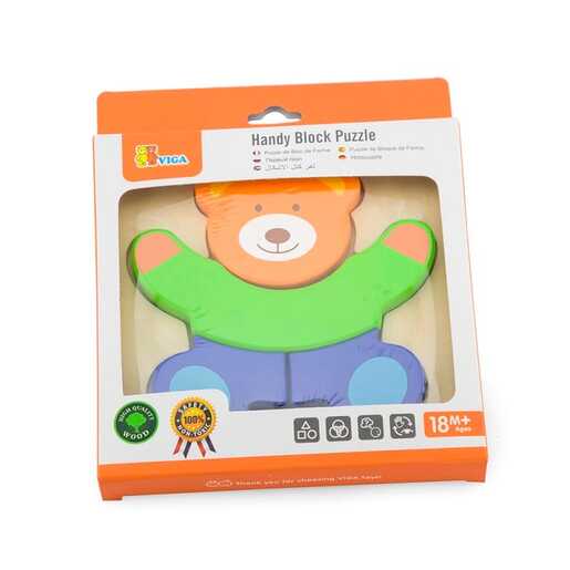 Viga drvene puzzle medvjedić 50169