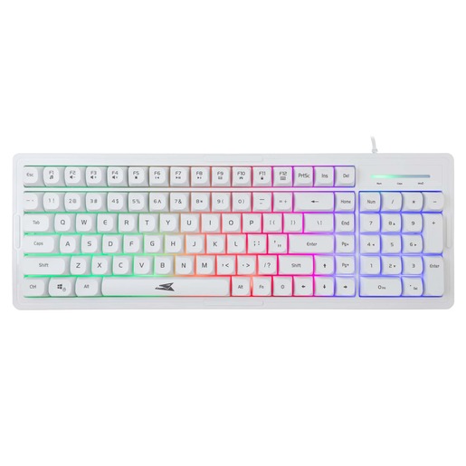 WHITE SHARK BARACUDA gaming set miš i tastatura ORCA bijela žična US layout