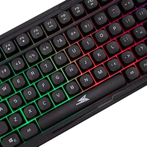 WHITE SHARK BARACUDA gaming set miš i tastatura ORCA crna žična US layout