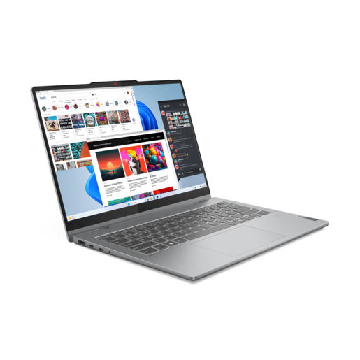 Lenovo laptop IdeaPad 5 2-in-1 14IRU9, 83DT0084SC, 14 WUXGA IPS Touchscreen 300nits, Intel Core 5 120U, 16GB DDR5 RAM, 512GB SSD, Backlit KB, FreeDOS