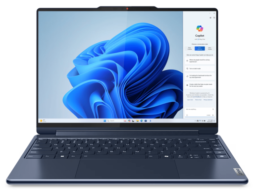 Lenovo laptop Yoga 9 2-in-1 14IMH9, 83AC006NSC, 14 4K OLED Touchscreen 400nits, Intel Ultra 7 155H, 32GB LPDDR5x RAM, 1TB SSD, Intel Arc Graphics, Backlit KB, Windows 11 Pro