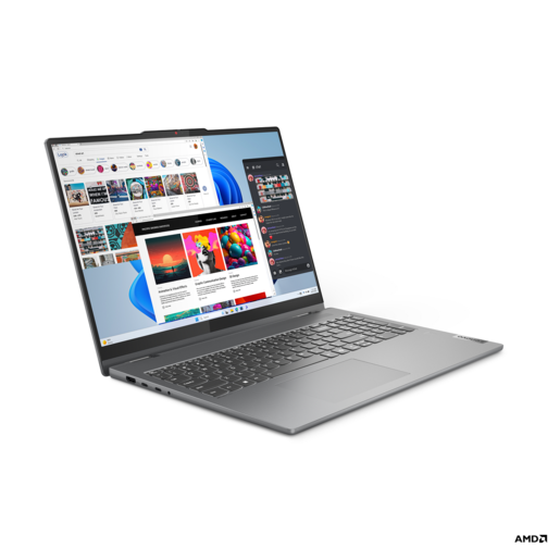 Lenovo laptop IdeaPad 5 2-in-1 16AHP9, 83DS004FSC, 16 2K OLED Touch screen 400nits, AMD Ryzen 7 8845HS, 16GB DDR5 RAM, 1TB SSD, Backlit KB, FreeDOS