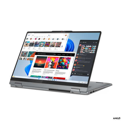 Lenovo laptop IdeaPad 5 2-in-1 16AHP9, 83DS004FSC, 16 2K OLED Touch screen 400nits, AMD Ryzen 7 8845HS, 16GB DDR5 RAM, 1TB SSD, Backlit KB, FreeDOS