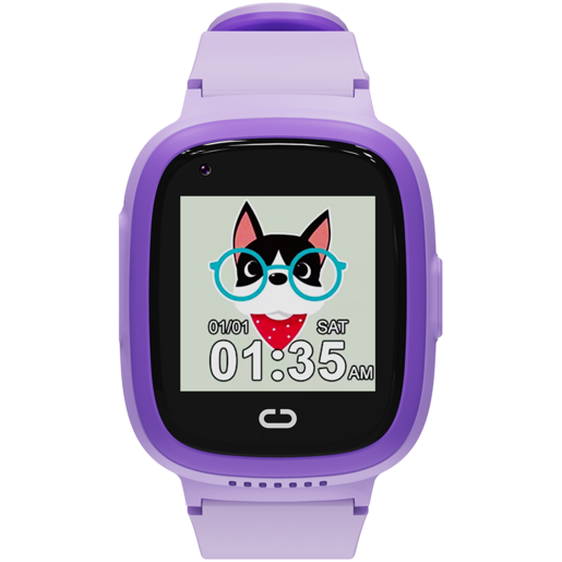 CANYON Sunny dječiji pametni sat KW-48 4G GPS, Nano SIM card, Dvosmjerni pozivi, Ljubičasti