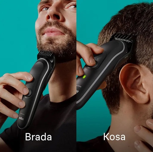 BRAUN trimer MGK5410 sa 9 funkcija za bradu, telo, uši i nos