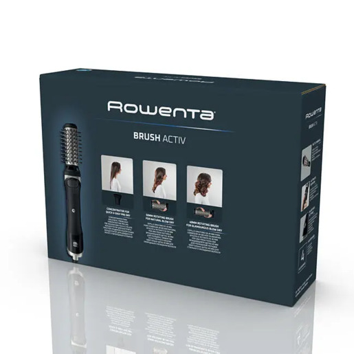 ROWENTA četka za kosu UB9530F0 Brush Activ, rotirajuća, 1000 W, 40 mm + 50 mm četka, koncentrator, torbica
