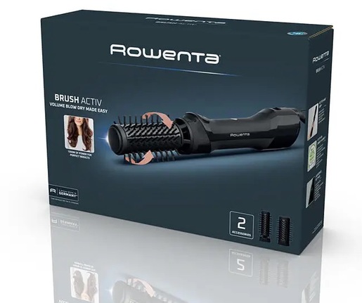 ROWENTA četka za kosu UB9520F0 Brush Activ, rotirajuća, 1000 W, četka 40 mm + 50 mm