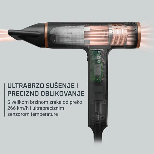 ROWENTA fen za kosu HY8310F0 NANO, ultra-brzi protok zraka preko 266 km/h