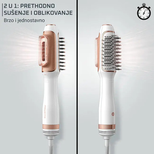 ROWENTA četka za kosu CF9820F0 Reverso, 2 u 1 fen i četka za ravnanje kose