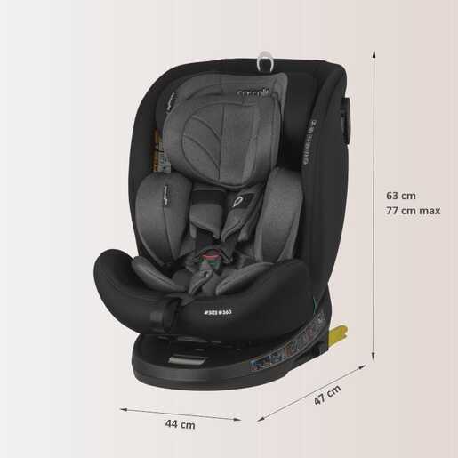 Coccolle autosjedalica i-Size 40-150 cm 360° Nova, Diamond Black / 324085060