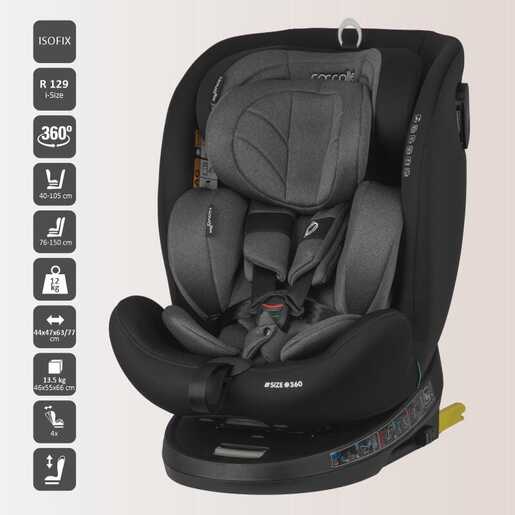 Coccolle autosjedalica i-Size 40-150 cm 360° Nova, Diamond Black / 324085060