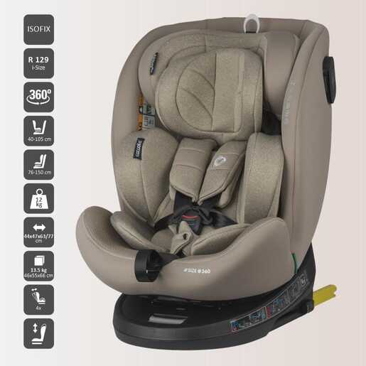 Coccolle autosjedalica i-Size 40-150 cm 360° Nova, Sand Beige / 324085044