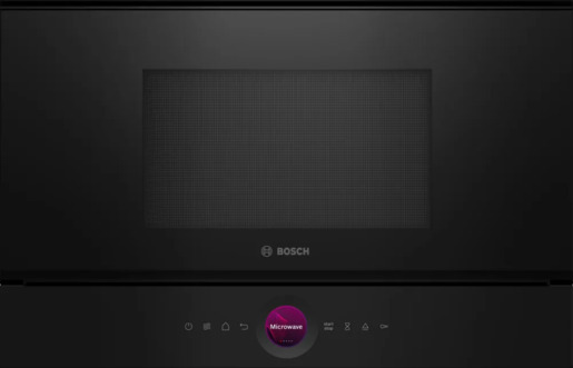 BOSCH mikrovalna pećnica BER7321B1 ugradbena, snaga mikrovalova: 90, 180, 360, 600, boost W, kapacitet 21 L