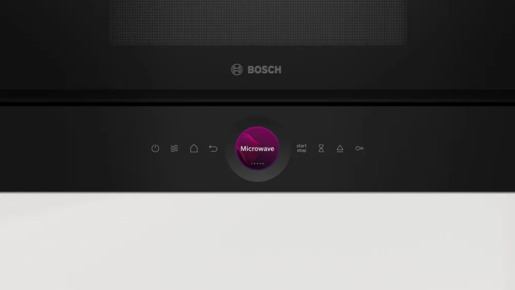 BOSCH mikrovalna pećnica BER7321B1 ugradbena, snaga mikrovalova: 90, 180, 360, 600, boost W, kapacitet 21 L