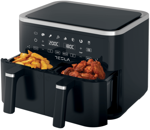 TESLA friteza AF900BSD vrući zrak, zapremina 4.5 + 4.5 L, 2400 W