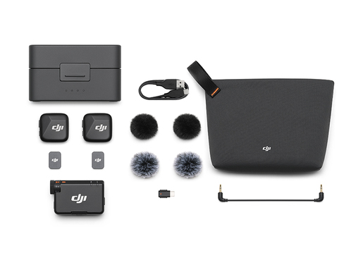 DJI Mic Mini Dual Microphone Combo (2 TX + 1 RX + Charging Case)