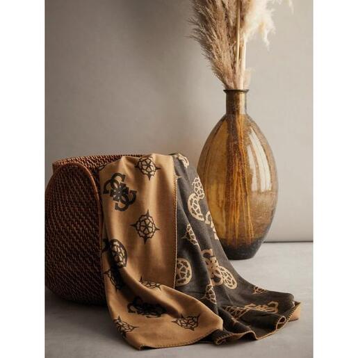 GUESS premium deka 150x200cm / Peony smeđa oker