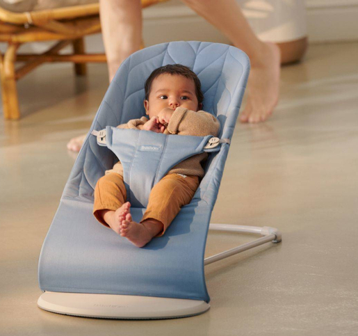 BABY BJORN Bouncer Bliss Woven siva 006217