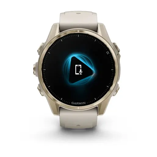 GARMIN Fenix 8 AMOLED Sapphire pametni sat, 43 mm, Sapphire, zlatno/sivi remen, 010-02903-11