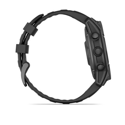 GARMIN Fenix 8 E AMOLED pametni sat, 47 mm,  Slate Gray Steel, crni remen, 010-03025-01