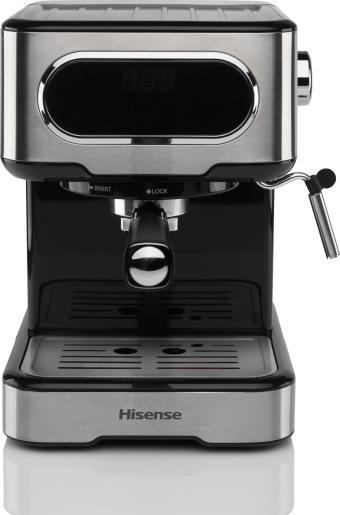 HISENSE aparat za espresso kafu HESCM15DBK, zapremina posude 1,5 L, mljevena kafa, 15 bar
