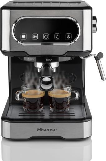 HISENSE aparat za espresso kafu HESCM15DBK, zapremina posude 1,5 L, mljevena kafa, 15 bar