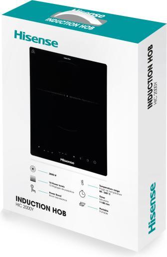 HISENSE indukcijska ploča HIC2000Y, samo stojeća, crna