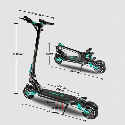 VSETT 9+ Električni romobil 2 x 650W