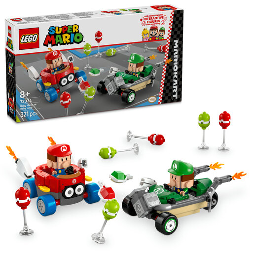 LEGO® Super Mario Mario Kart™ – Baby Mario i Baby Luigi u utrci 72034