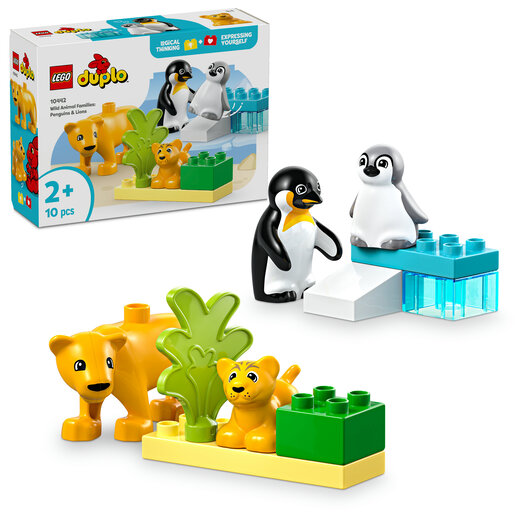 LEGO DUPLO Town Obitelji divljih životinja pingvini i lavovi 10442