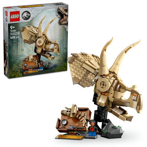 LEGO® Jurassic World Fosili dinosaura: lubanja triceratopsa 76969