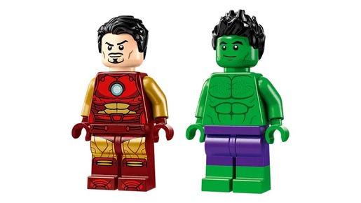LEGO Marvel Iron Man na motociklu i Hulk 76287