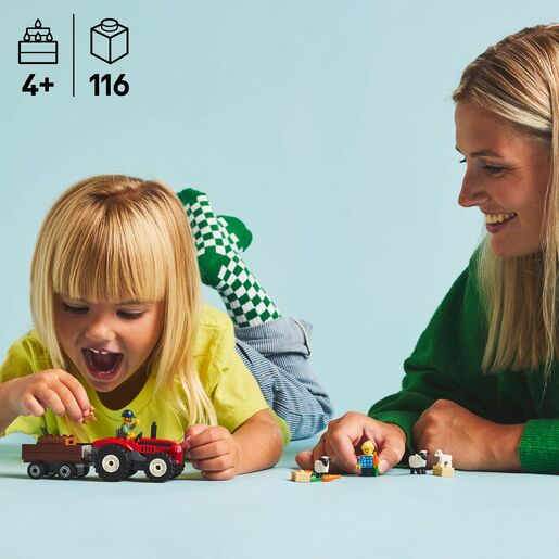 LEGO® City Crveni traktor s prikolicom i ovce 60461