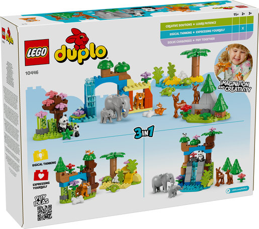 LEGO® DUPLO Town Obitelji divljih životinja 3u1 10446