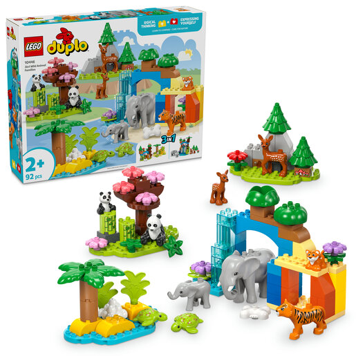 LEGO® DUPLO Town Obitelji divljih životinja 3u1 10446