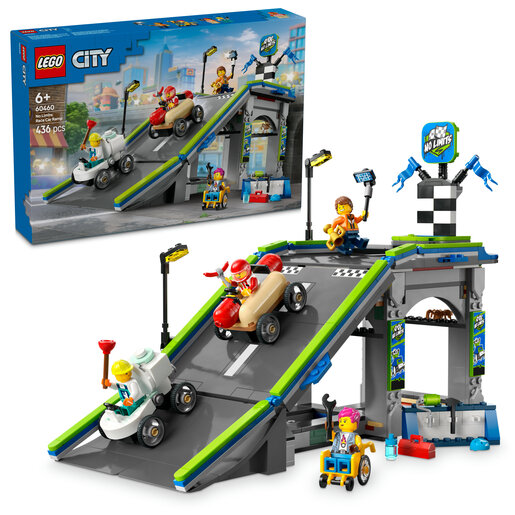 LEGO® City Bez ograničenja: trkalište s rampom za automobile 60460